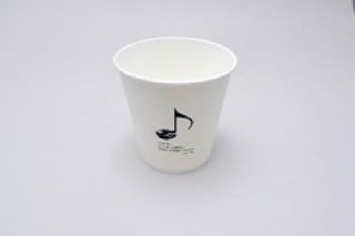 コーヒー豆音符白／7.0・8.0・13.0オンス